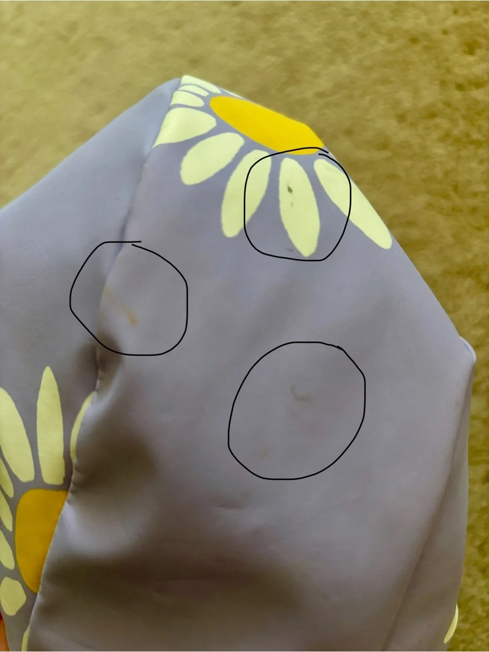Kids' Lavender Daisy Raincoat with Hood
